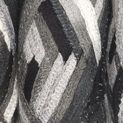 Schachenmayr "Frilly" Yarn - Acrylic / Polyester Novelty Yarn, 30 yards - Gray, Black & White