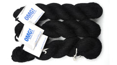 South West Trading "OMG! Sweet Yarn!!" Yarn - Rayon / Merino Wool, Worsted weight, 109 yards - Black