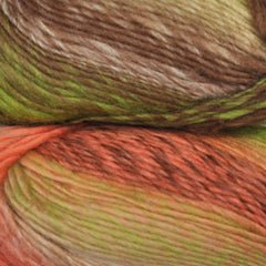 Plymouth "Gina Chunky" Yarn - Wool, Bulky Weight, 131 yards - Green, Salmon & Brown
