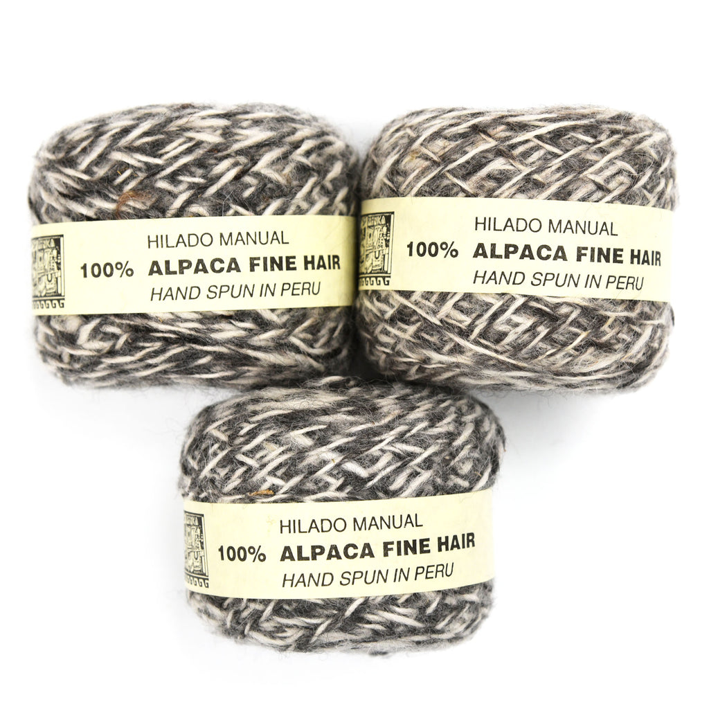 Minka "Fine Hair Alpaca" Handspun Yarn balls with labels