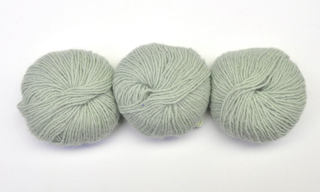 Adrienne Vittadini "Natasha" Yarn - Alpaca / Mohair / Wool / Nylon, Aran Weight, 72 yards - Light Green