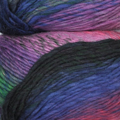 Plymouth "Gina Chunky" Yarn - Wool, Bulky Weight, 131 yards - Purple, Green & Red
