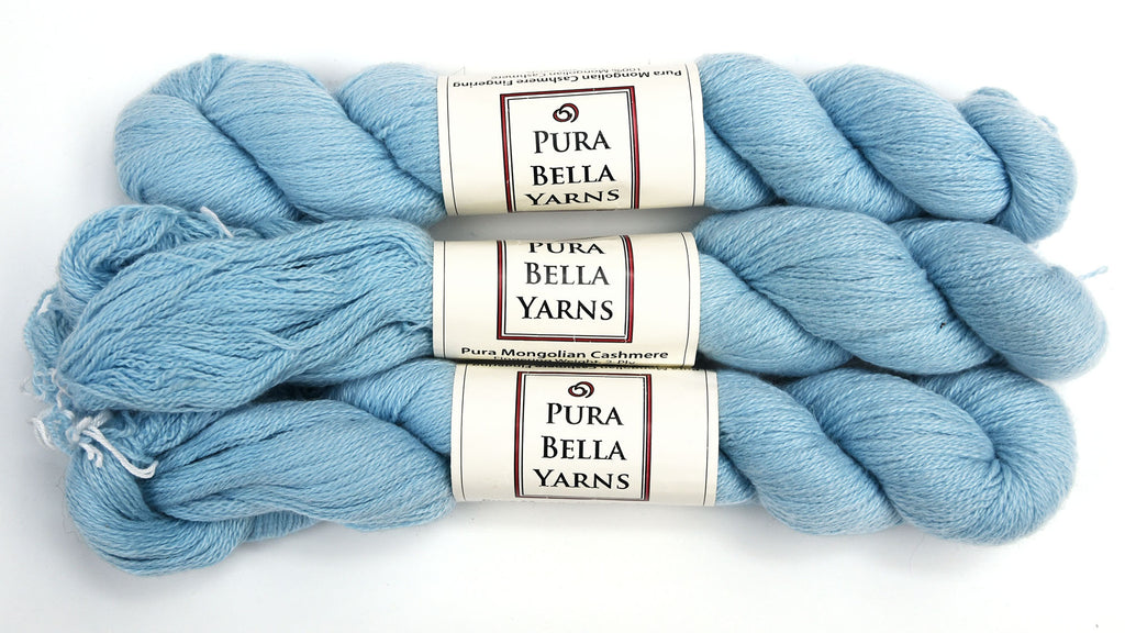 Pura Bella "Pura Mongolian Cashmere" yarn skeins