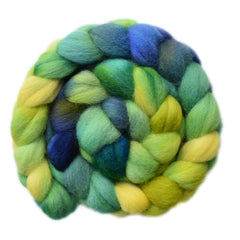 Brecknock Hill Cheviot Wool Roving - Meadow Flowers 2 - 3.9 ounces