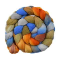 Merino Wool Roving, 23 micron - Autumn Day 2 - 4.1 ounces