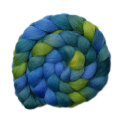 Hand painted Finn wool roving for hand spinning and felting