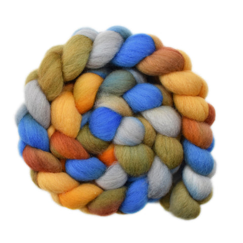Merino Wool Roving, 23 micron - Autumn Day 1 - 4.2 ounces