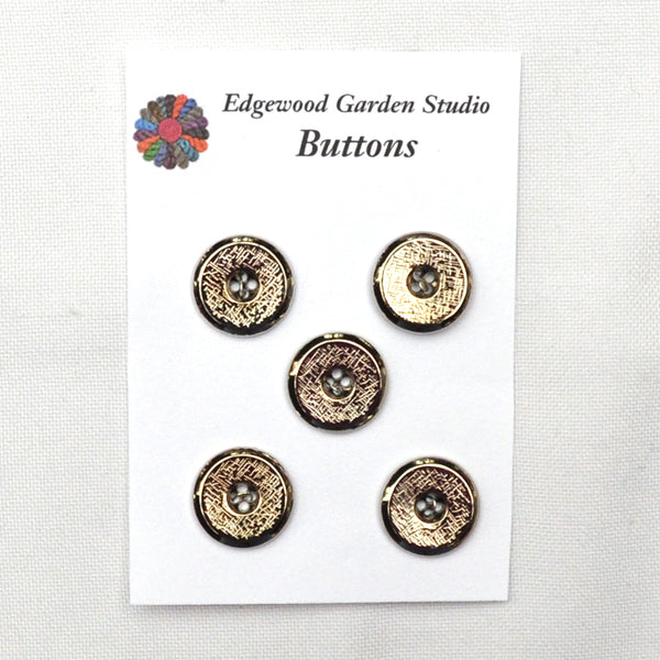 Silver Buttons with floral pattern, Medium - Set of 5 – Edgewood Garden  Studio