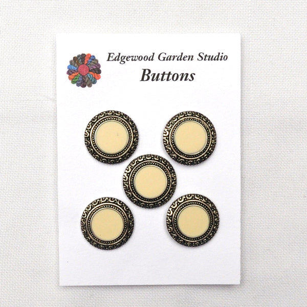 Silver Buttons with Irregular Stripes, Large - Set of 3 – Edgewood Garden  Studio