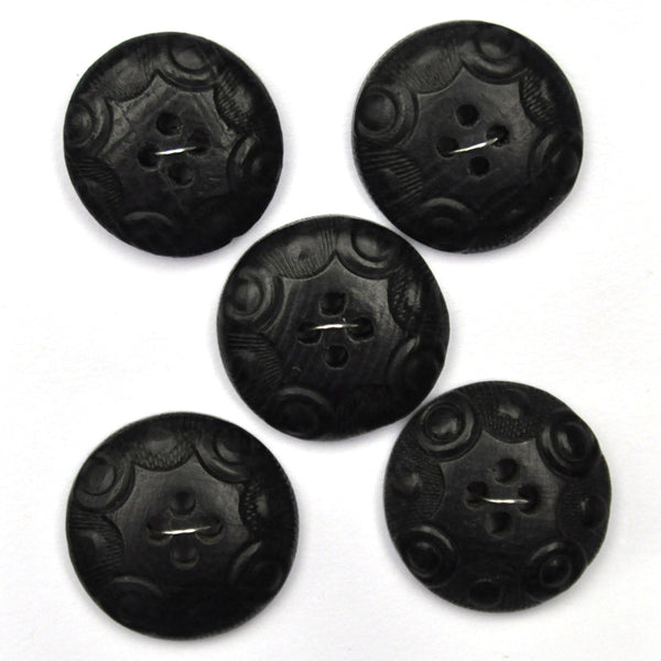 Silver Buttons with Scratch Pattern, Large - Set of 3 – Edgewood