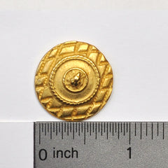 Button with ruler