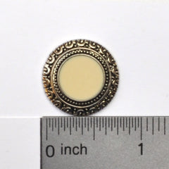 Button with ruler