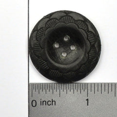 Button with ruler