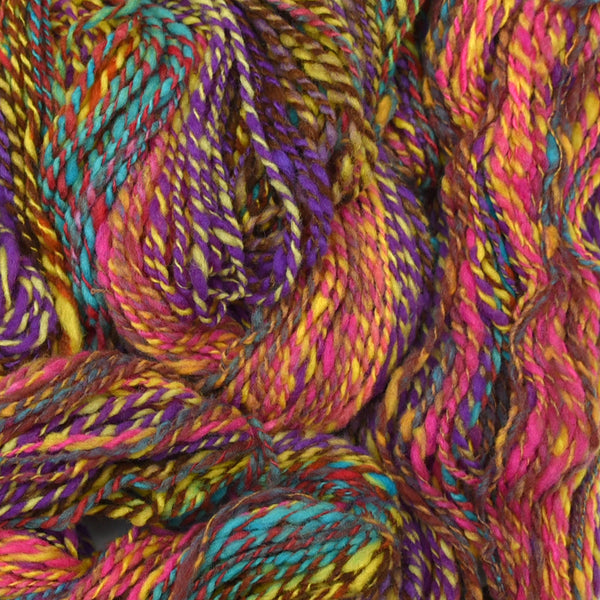 Handspun wool art yarn, worsted weight, 140 yards - Festival Melody –  Edgewood Garden Studio