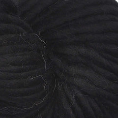 Unlabeled Super Bulky Wool Yarn - 60 yards, 3.5 ounces - Black