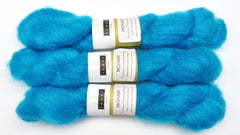 Louet Mohair Yarn - Mohair / Wool / Nylon, Worsted Weight, 105 yards - Caribbean Blue