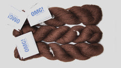 South West Trading "OMG! Sweet Yarn!!" Yarn - Rayon / Merino Wool, Worsted weight, 109 yards - Brown