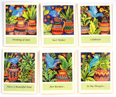 Set of six note cards printed from original paintings