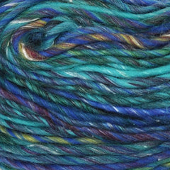 Plymouth "Mushishi Big" Yarn - Silk / Wool, Bulky Weight, 109 yards - Blue, Green & Yellow