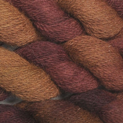 ZZAlpacas Light Fawn Lace Yarn - Silk / Alpaca, Lace Weight - Fire & Plum
