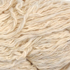 Minka Alpaca Fine Hair Hand Spun Yarn - Worsted Weight, 329 yards - Natural White