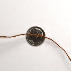 Golden Rule Scottish Tweed wool yarn cone - thread view