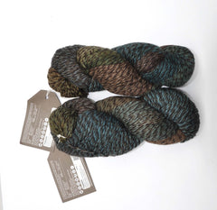 Araucania "Panguipulli" Yarn - Merino Wool, Aran Weight, 193 yards - Green, Blue, Brown & Black