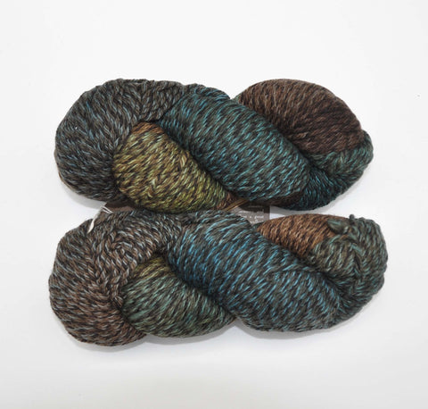 Araucania "Panguipulli" Yarn - Merino Wool, Aran Weight, 193 yards - Green, Blue, Brown & Black