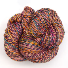 Handspun yarn for knitting, crocheting and weaving