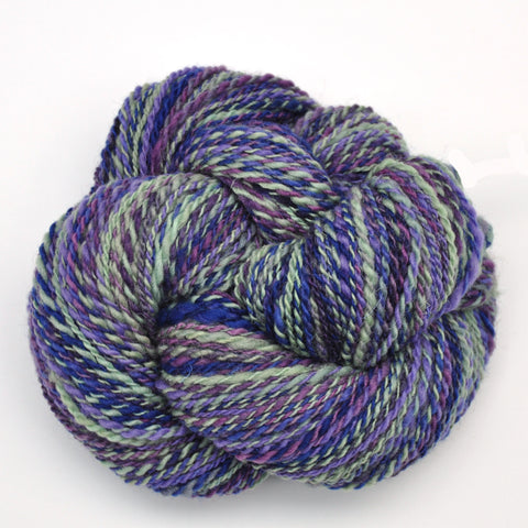 Handspun yarn - Lonk Wool, heavy worsted weight, 190 yards - Lavender Stand