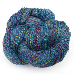 Handspun wool yarn for knitting, crocheting and weaving