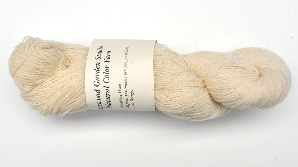 World of Wool Ronaldsay Wool Yarn, Lace Weight, 601 yards - Natural White