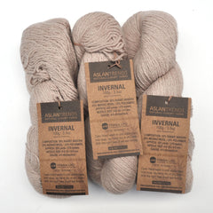 Aslan Trends "Invernal" Yarn - Rabbit Angora / Merino Wool / Polyamide, Worsted Weight, 295 yards - Khaki