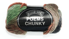 Wisdom "Poems Chunky" yarn skein with label