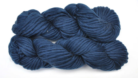 Unlabeled Super Bulky Wool Yarn - 60 yards, 3.5 ounces - Navy