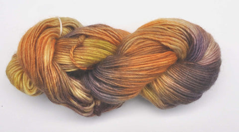 Araucania "Tepa" Yarn - Wool / Mohair / Silk, Bulky Weight, 143 yards - Orange, Gold & Purple
