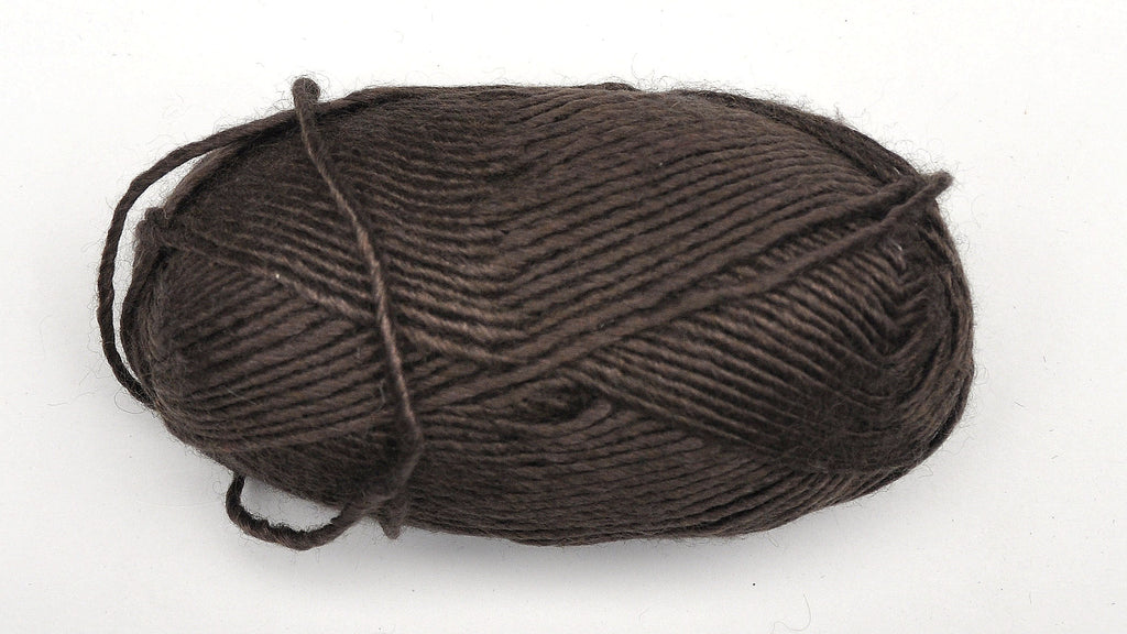 Crystal Palace "Romance" Yarn - Viscose / Wool, Worsted weight, 108 yards - Brown