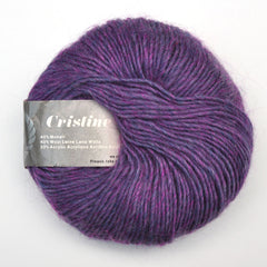Di.Ve "Christine" Yarn - Mohair / Acrylic / Wool, Worsted Weight, 109 yards - Purple