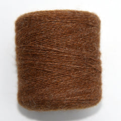Golden Rule Scottish Tweed wool yarn cone - side view