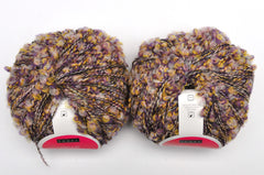 Louet "Circus" Yarn - Wool / Cotton, Bulky Weight, 110 yards - Purple, Pink & Gold