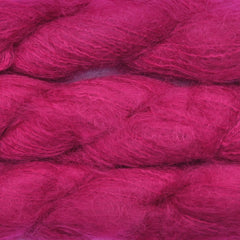 Louet Mohair Yarn - Mohair / Wool / Nylon, Worsted Weight, 105 yards - Foxy Fuschia
