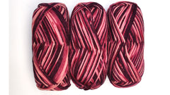 Dark Horse "Rhapsody" Yarn - Merino Wool, Worsted Weight, 205 yards - Red, Pink & Purple