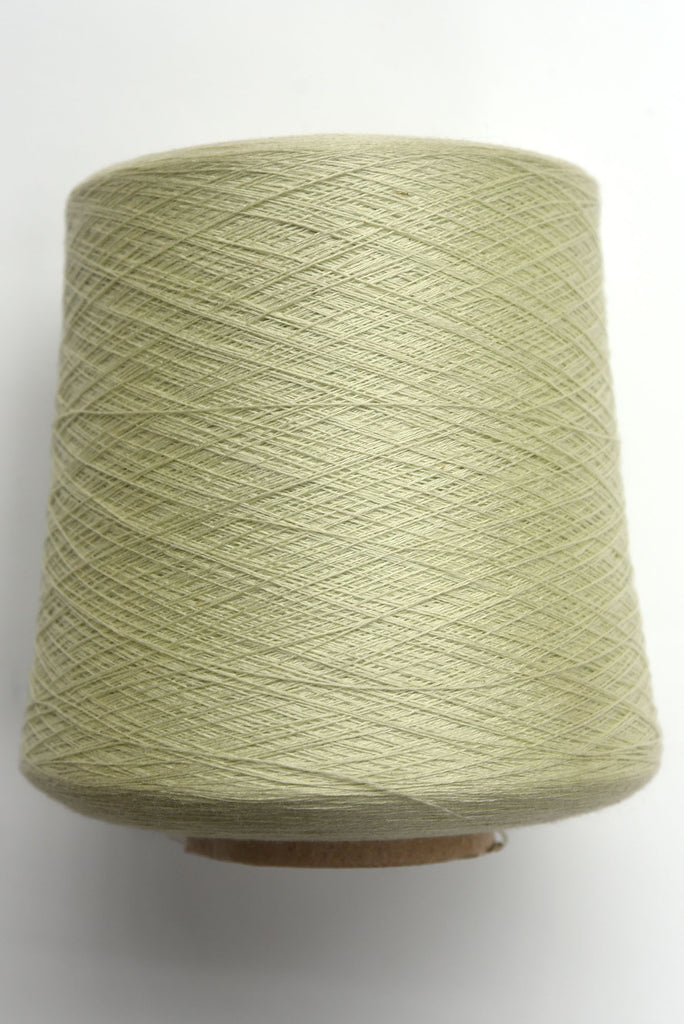 Silk City Fibers Silk/Cashmere weaving yarn on a cone - side view
