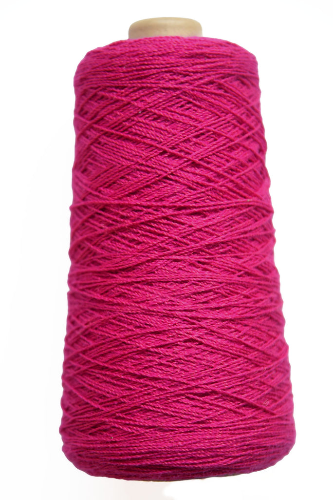 Cotton 10/2 weaving yarn on a cone - side view