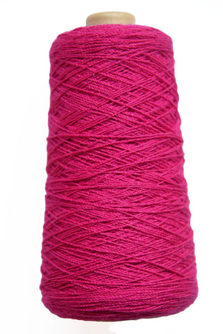 Mercerized Cotton 10/2 Weaving Yarn Cone - Pink