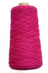 Cotton 10/2 weaving yarn on a cone - side view