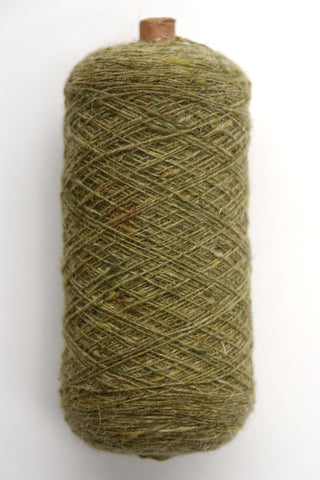 Scottish 1/12 Wool Weaving Yarn Tube - Heathered Green
