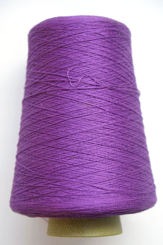 Mercerized Cotton 10/2 Weaving Yarn Cone - Purple