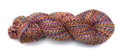 Handspun yarn for knitting, crocheting and weaving