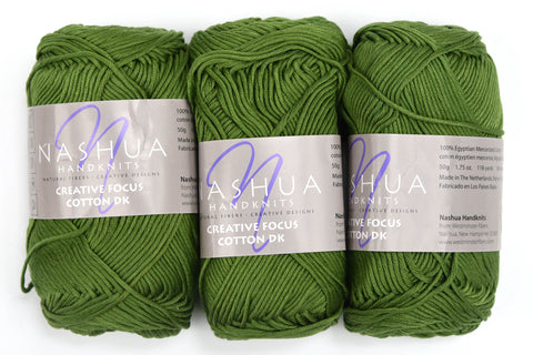 Nashua Handknits "Creative Focus Cotton DK" Yarn - Cotton, DK Weight, 118 yards - Green